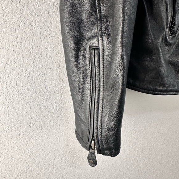 Harley-Davidson Black Leather Jacket Sz‎ M - Picture 4 of 8